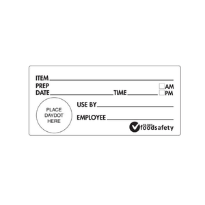 Shelf Life Permanent Label 102 x 47mm