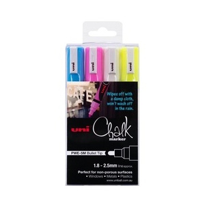 Chalk Marker Pen - Bullet Tip 1.8 -2.5mm 4-pack Uni