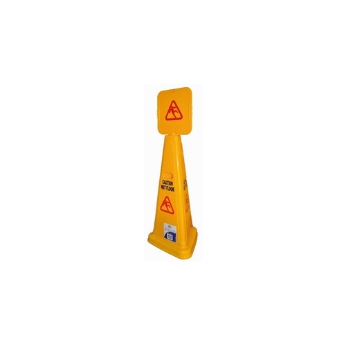 Caution Sign - Wet Floor Large Cone Edco