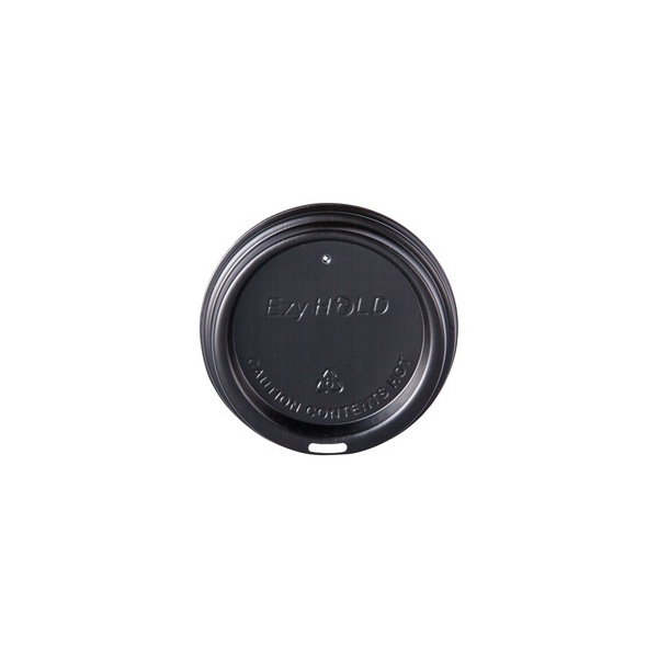 Coffee Cup Lid Black 90mm EzyHold Dome (8/12/16/20oz) OJI 100/10