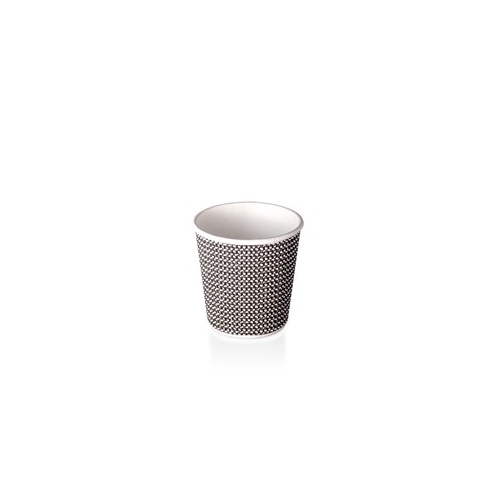 Coffee Cup - 4oz Double Wall Black Check OJI 40/25