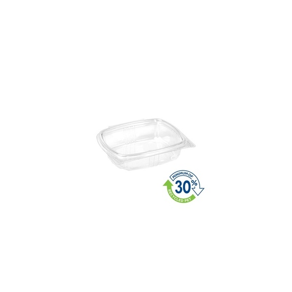 Clear Container - 8oz/245ml Hinged Lid Stay Fresh 100/2