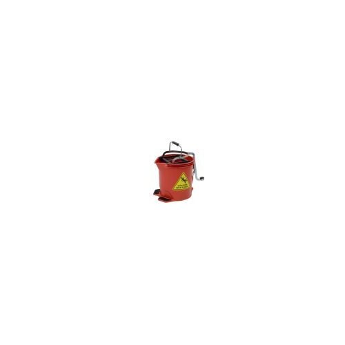 Bucket - 15L Red with Castors  Edco