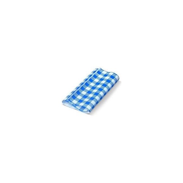 Greaseproof Paper - Blue Gingham 200x330mm 1/4 DP 400pk 