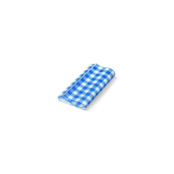 Greaseproof Paper - Blue Gingham 200x330mm 1600pk DP