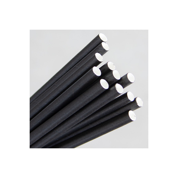 Straw - 6x135mm Cocktail Black 250/10