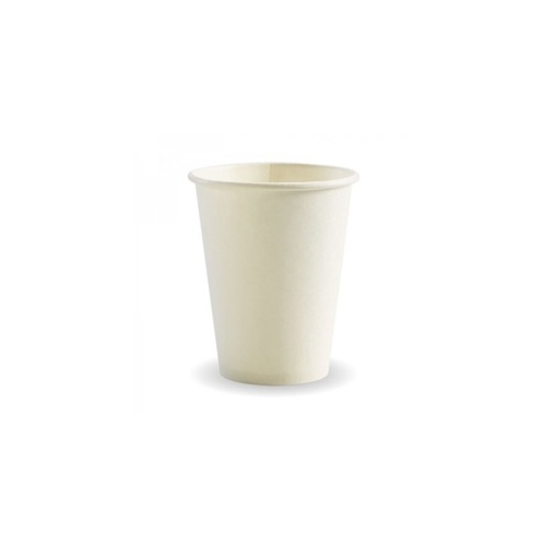 Coffee Cup - 12oz Single Wall White Bio 50/20