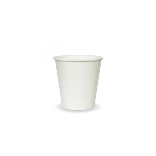 Coffee Cup - 6oz Single Wall White Bio 50/20