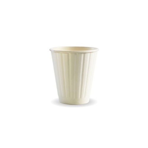 Coffee Cup - 8oz Double Wall Kraft (90mm) Bio 50/20