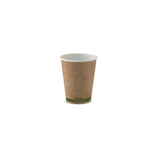 Coffee Cup - 12oz Single Wall(90mm) Kraft Bio 50/20