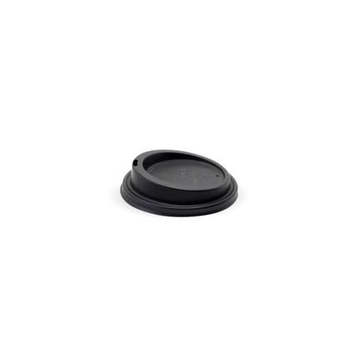 Coffee Cup Lid - 12/16oz Black (90mm) PLA Plant-Based Bio 50/20