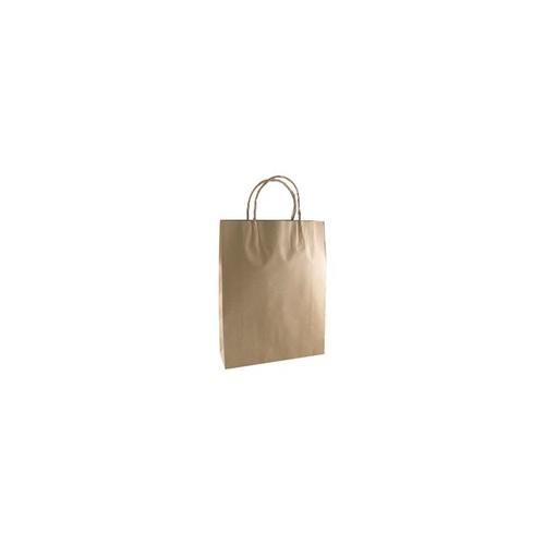 Carry Bag - 265x160mm Twist Handle Kraft Huh 50/10