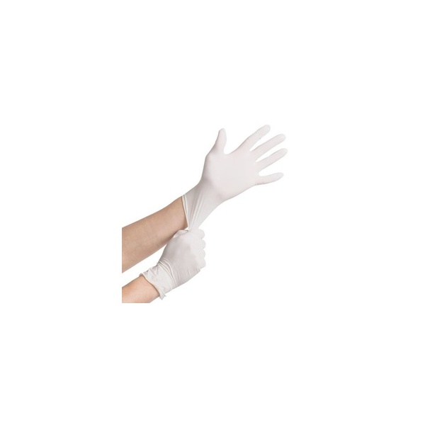 Gloves - Premium Latex Powder-Free White Medium Bas