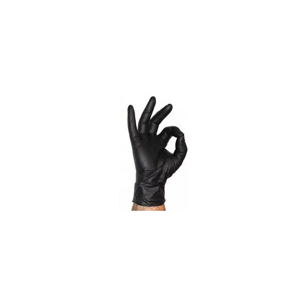 Gloves - Black XL Nitrile 00/10 Bas