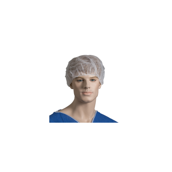 Hair Net - Bouffant White Bas