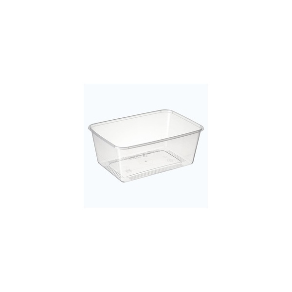 Container - 1000ml Rectangle Clear Bon