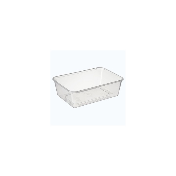 Container - 750ml Rectangle Clear Bon 50/10