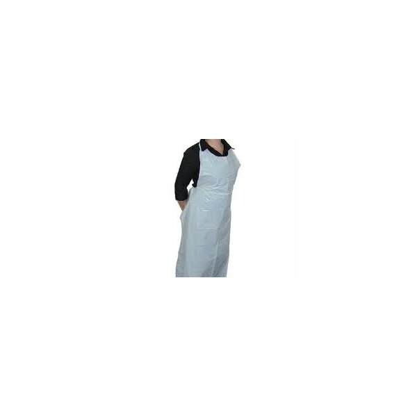 Apron White - Disposable, Plastic, MPM