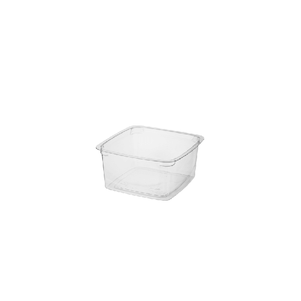 Square Container Clear Plastic 250ml MPM 500