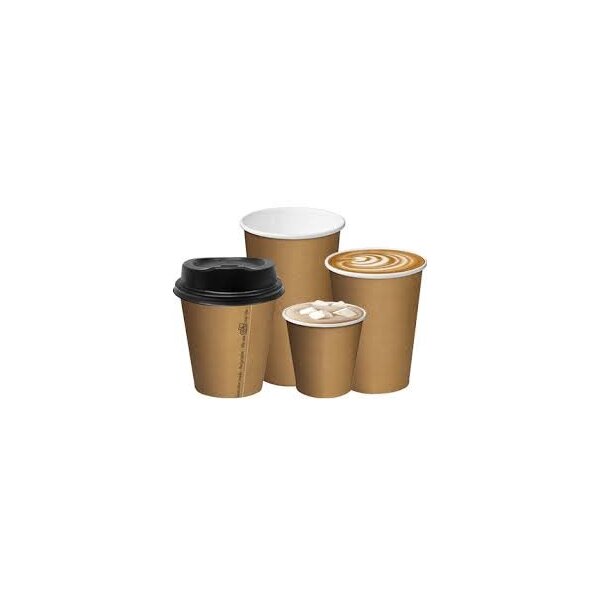 Coffee Cup - 12oz Single Wall Kraft, MPM 50/20