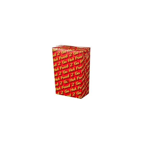 Chip Box Hot Food - Printed, Large, Tall, MPM 250