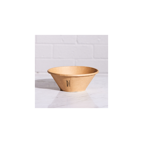 Bowl - 1300ml Kraft Deluxa Round Tapered Pin 50/6