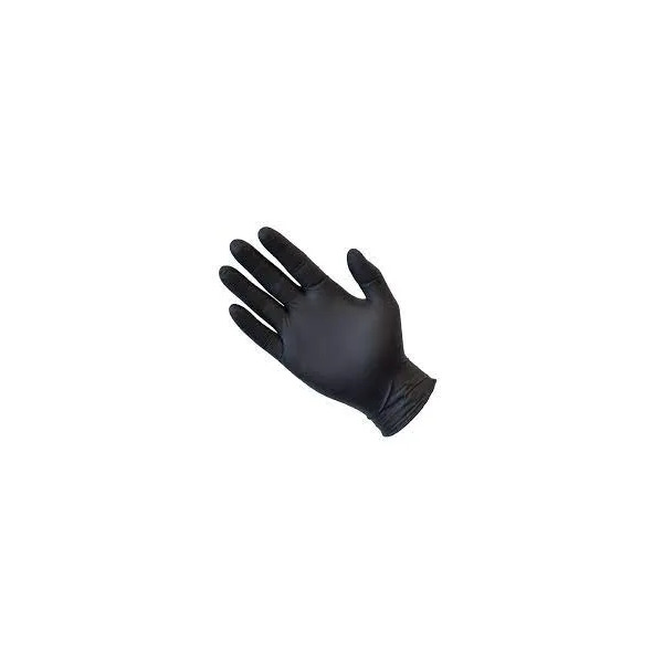 Gloves - Nitrile Small Black Powder Free 100/10 Pron