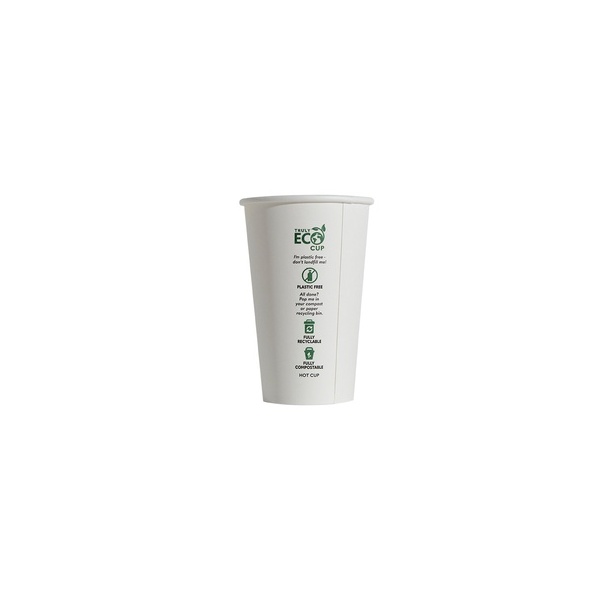 Coffee Cup - 16oz Truly ECO Double Wall White Pin 25/20