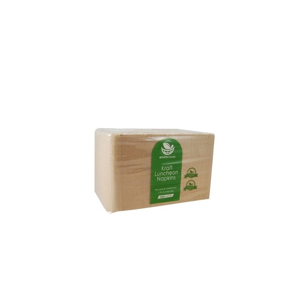 Lunch Napkin 1 Ply Kraft (Quarter Fold) FPA 500/6