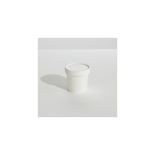 Bowl - 4oz White with Paper Lid Pin 250