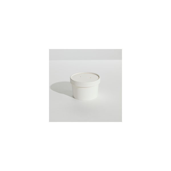 Bowl Lid - For 8oz White Paper Bowl Pin