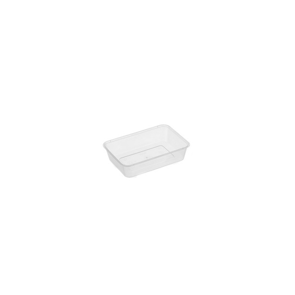 Rectangle Container - 500ml Clear Genfac 50/10 Huh