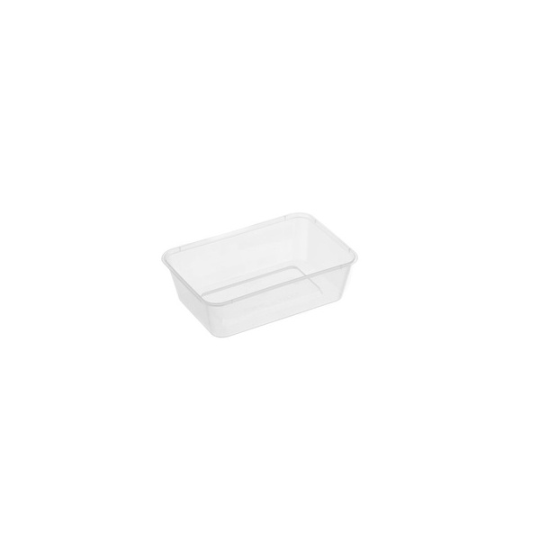 Rectangle Container - 650ml Clear Genfac 50/10 Huh