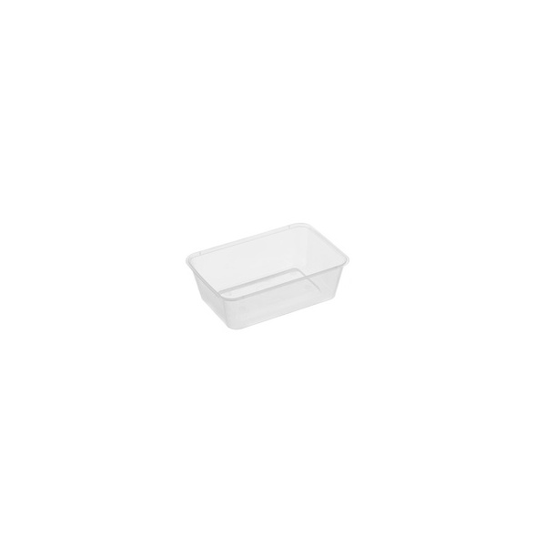 Rectangle Container - 700ml Clear Genfac 50/10 Huh