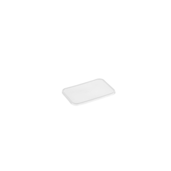 Rectangle Container Lid - Suits 500/1000ml HD Ridged Huh 50/10