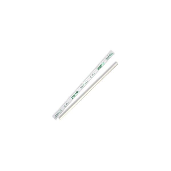 Straw - Regular White 6x197mm Individually Wrapped