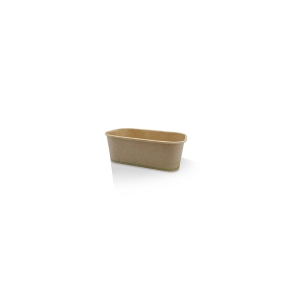 Rectangular Container - 750ml PLA Coated Kraft 50/6 Pac