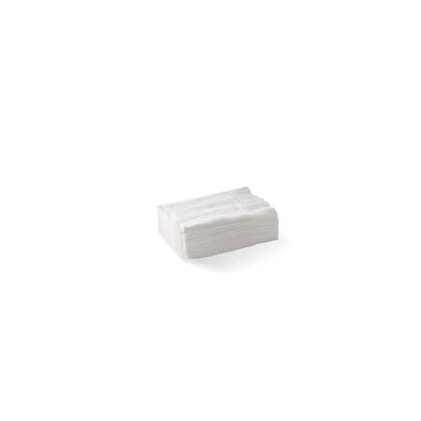 Napkin for Dispenser - 1 Ply White D-Fold Compact Bio 250/20