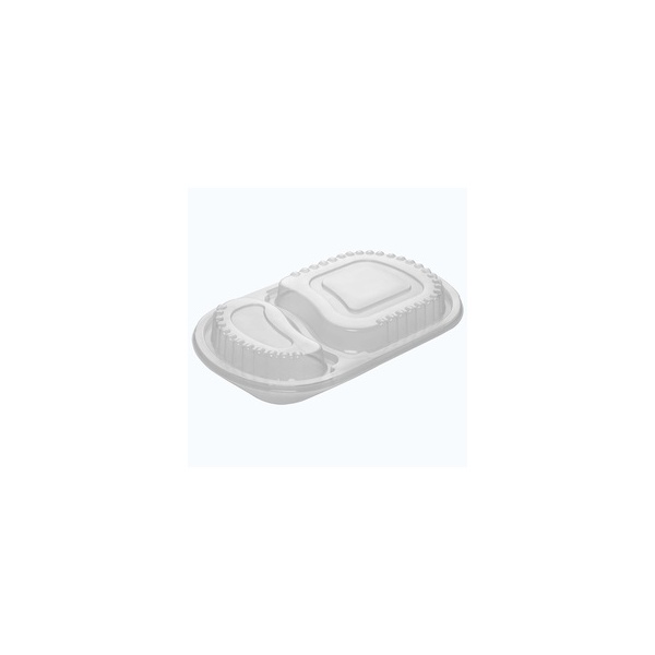 Raised Lid for Oval Compartment Meal Tray Bon 400