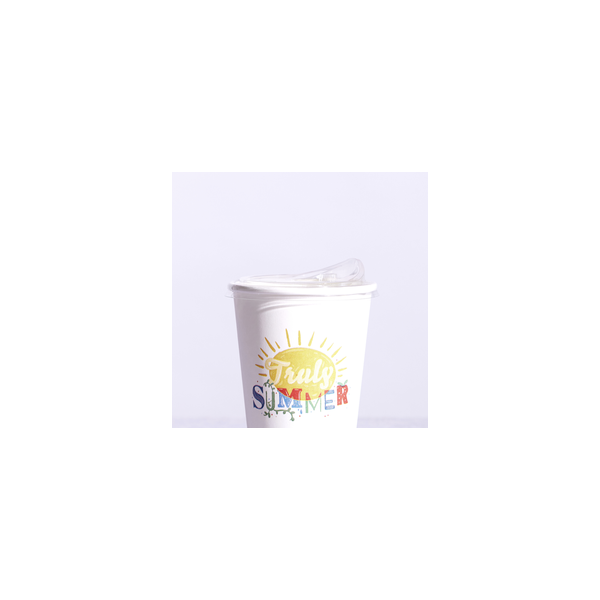 Clear Cup Lid - For 12/16/22 Sip &amp; Straw Less Pin 100/10