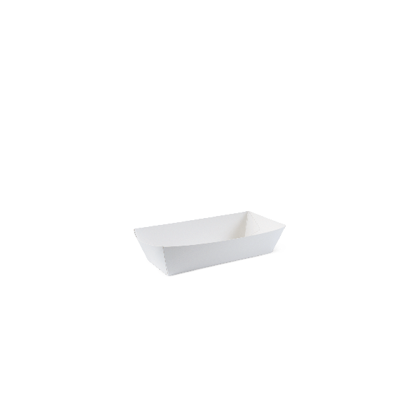 Hot Dog Tray - White 125/2