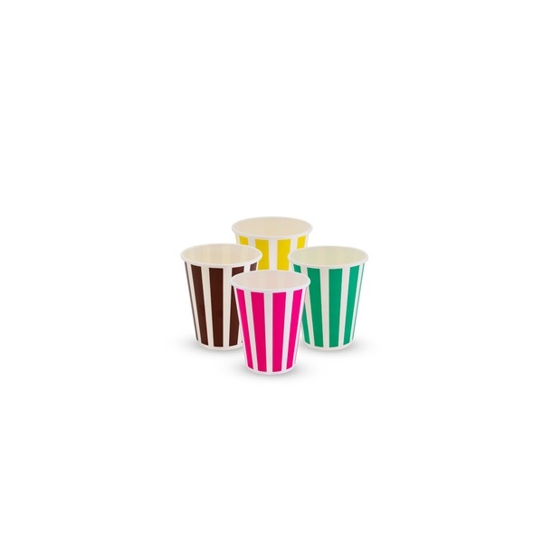 Paper Cup - 12oz Candy Stripe 12oz Huh 1000