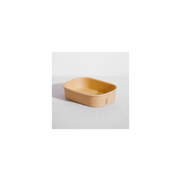 Bowl - 500ml Kraft Rectangle Pin 50/6