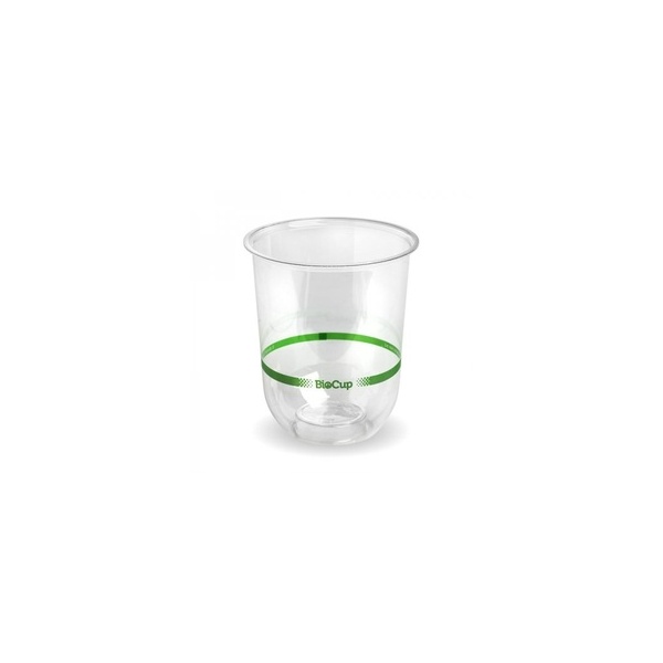 Clear Cup - 250ml Tumbler Green Stripe Bio 50/20