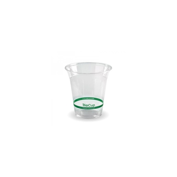 Clear Cup - 360ml /12oz Green Stripe Bio 50/20