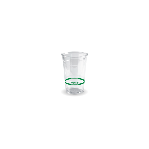 Clear Cup - 600ml/20oz Green Stripe Bio 50/20