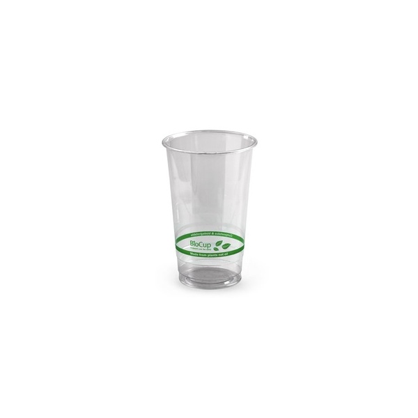 Clear Cup - 700ml/24oz Green Stripe Bio 50/20