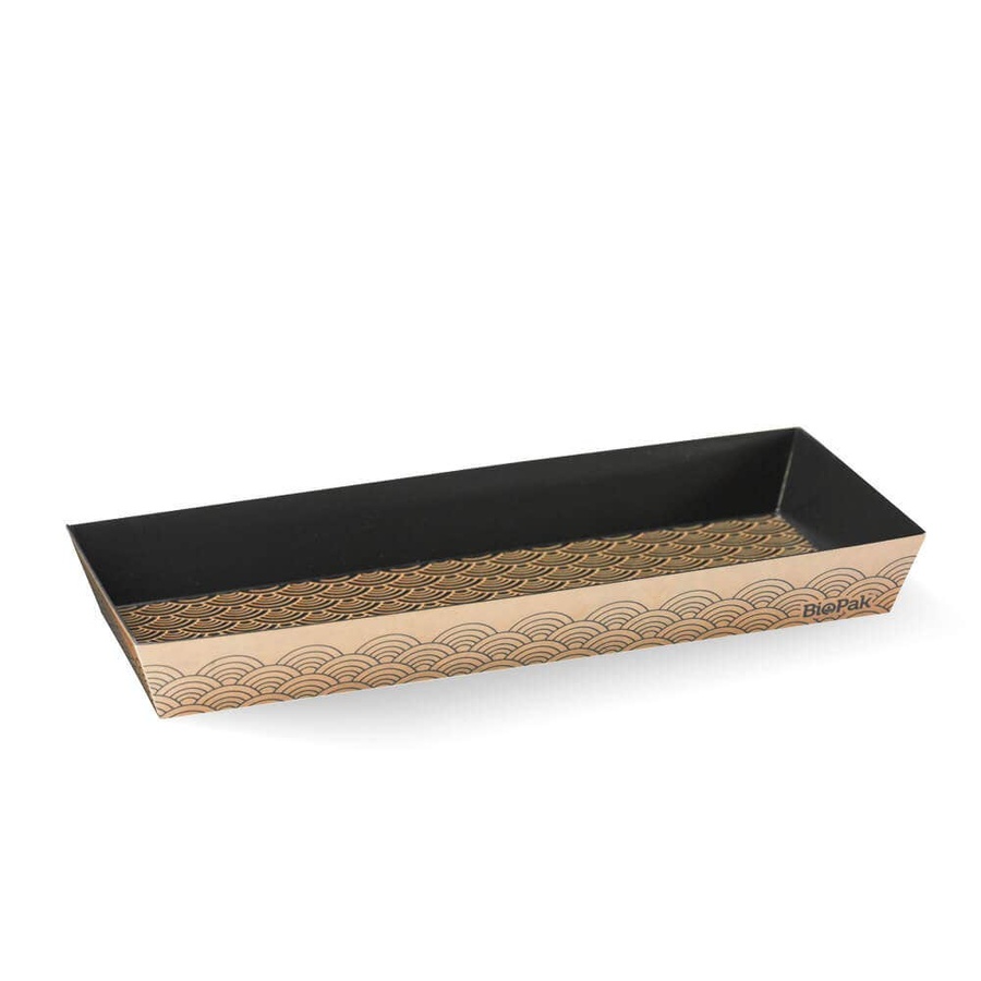 Sushi Tray - LONG 192x63mm BioBoard Bio 50/6