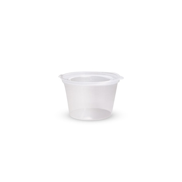 Sauce Cup - 100ml with Hinged Lid Huh 50/20