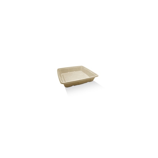 Catering Platter - 10&quot; Unbleached Sugarcane Small Pac